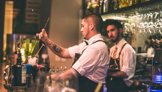 bartenders communicating during a shift