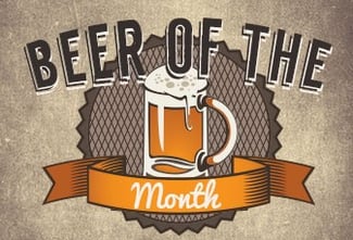 beer of the month logo used for a bar's monthly rotating beer selection