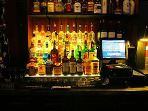 Organization of Bottles behind the Bar