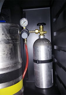 gas tank for draft beer keg