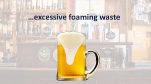 natural waste from draft beer products