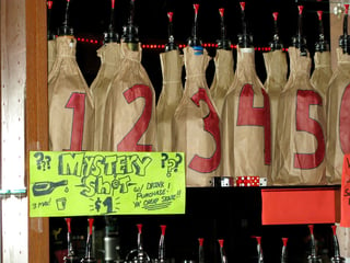 mystery shots to sell dead stock - Bar-i bar inventory