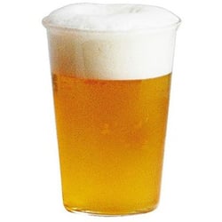 draft beer portion sizes in plastic cup vs pint glass