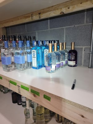 bar mise en place - strict columns for your liquor backups